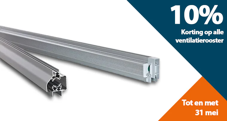 10% Korting op ventilatieroosters