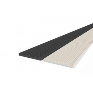 Oplegrubber EPDM voor de veranda - zwart en wit