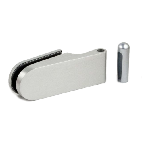 13260-PS glas/wand 90° enkelwerkend scharnier - Aluminium geanodiseerd