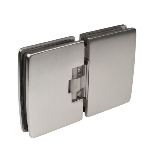 42516 glas/glas 180° dubbelwerkend scharnier - Aluminium