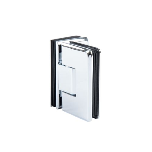 Barcelona Select glas/glas 90° enkelzijdig - Chroom