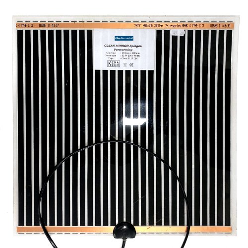Basic spiegelverwarming - 410x1000 mm - 76 watt