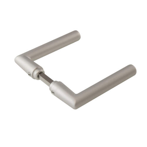 Deurkruk rond, haaks - Aluminium 