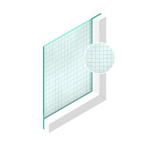 Spoedglas Draadglas Engels 6 mm