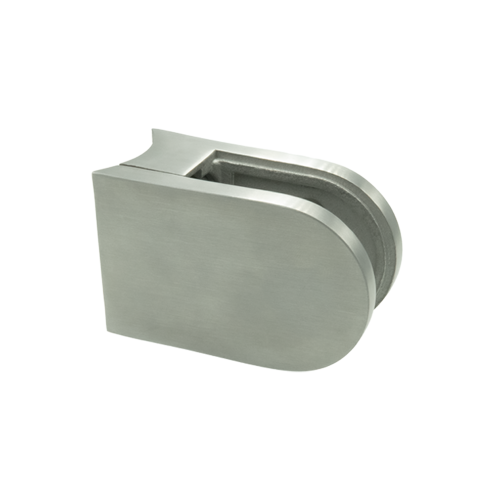 Balustrade glasklem 8 mm 63 x 45 mm (ronde buis)