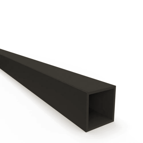 Stabilisatiestang vierkant losse stang - 1000 mm - GunMetal