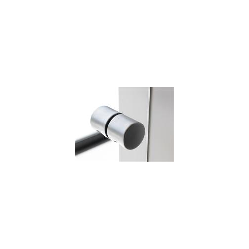 Glazen schuifwand INOX schuifgreep binnen en buiten