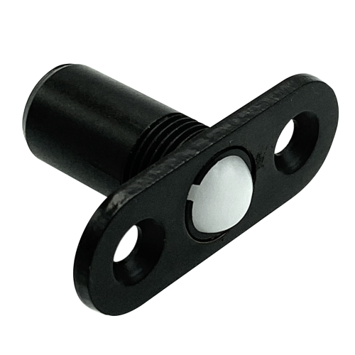 Nylon rolschieter / deurstopper zwart