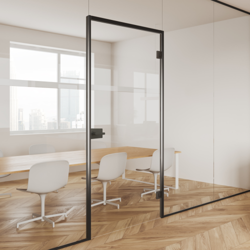 Deurkozijn voor glas 2,1m² Zwart