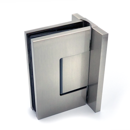 Porto Premium glas/wand 90° tweezijdig- RVS look