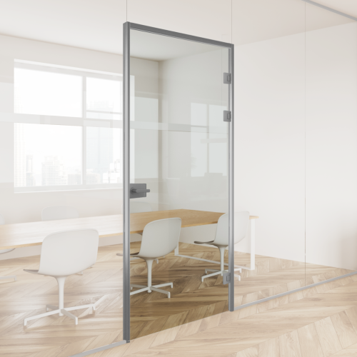 Glazen deur met deurkozijn XL 2,4m² - Aluminium