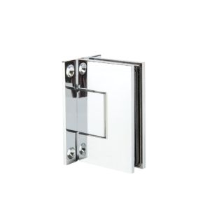 Bilbao Premium HD glas/wand 90° tweezijdig scharnier - Chroom