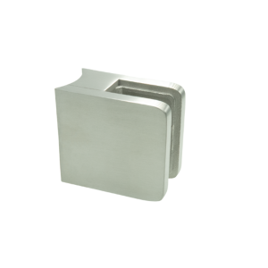 Balustrade glasklem rond - RVS -  45 x 45 mm (44.2 gelaagd glas)