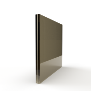 Sample enkel glas gehard gelaagd brons