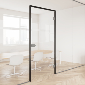 Deurkozijn voor glas 2,1m² Zwart