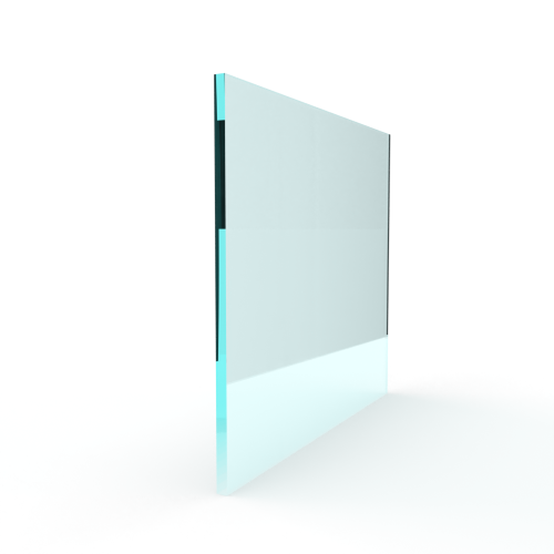 Blank enkel glas