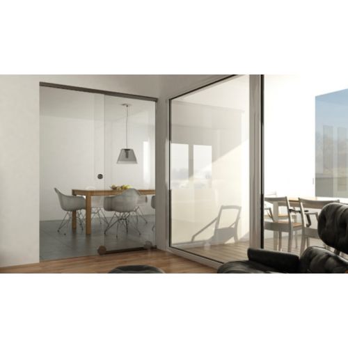 Schuifdeurbeslagset SlideTec, Premium Floor plafondmontage 1 deur