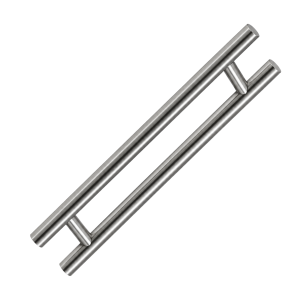 Dubbele T-greep 500x300x19 mm - RVS geborsteld