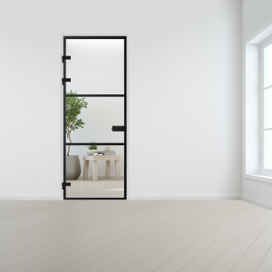 Steel look XL deur voor opdek kozijn