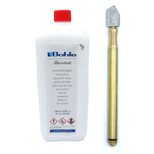 Silberschnitt Glassnijder met 1000ml Glas snijolie