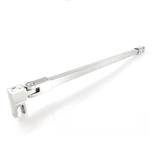 Stabilisatiestang set vierkant glas/wand 1000 mm - Chroom