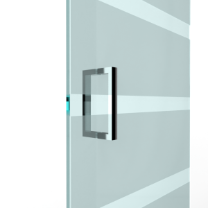 U-deurgreep rechthoekig 30x15mm - L: 315x300mm - chroom