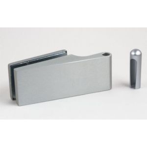 13160-PS glas/wand 90° enkelwerkend scharnier - Aluminium Geanodiseerd