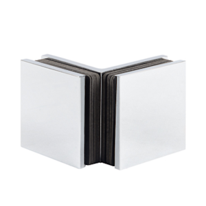 Hoekverbinder Bilbao Select 90° glas/glas - Chroom