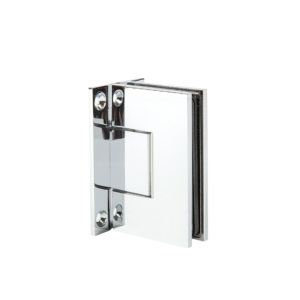 Bilbao Premium HD glas/wand 90° tweezijdig scharnier - Chroom