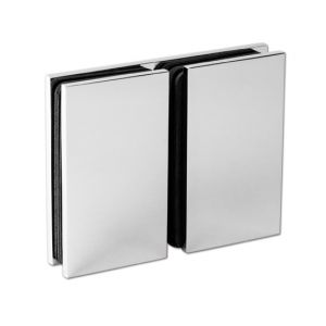 Lengteverbinder Bilbao Select 180° glas/glas - Chroom