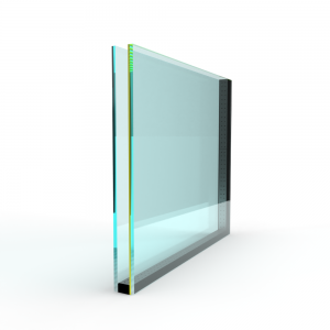 Tweedekans! Zonwerend HR++ dubbel glas - aluminium kader - b x h = 1020 x 1100 mm