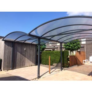 Complete aluminium Carport dubbele boog