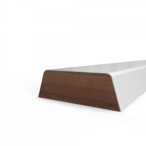 Opdek glaslat 9mm schuin