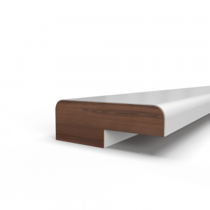 Opdek glaslat 9mm schuin