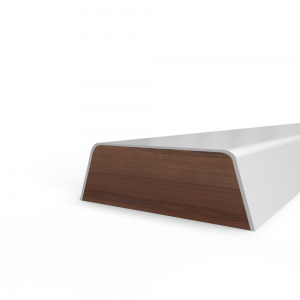 Opdek glaslat 9mm schuin