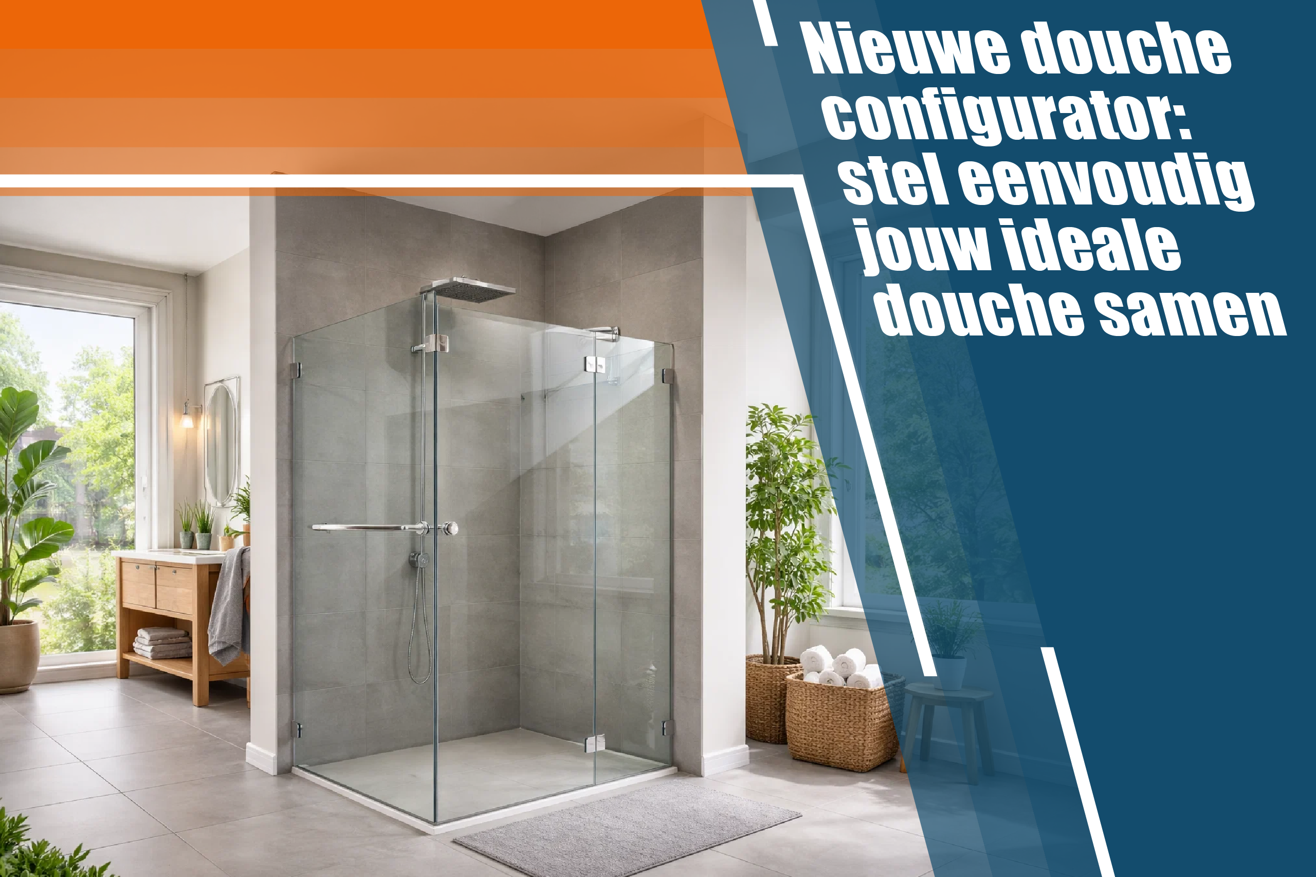 Nieuwe 3D douche configurator: stel eenvoudig jouw ideale douche samen
