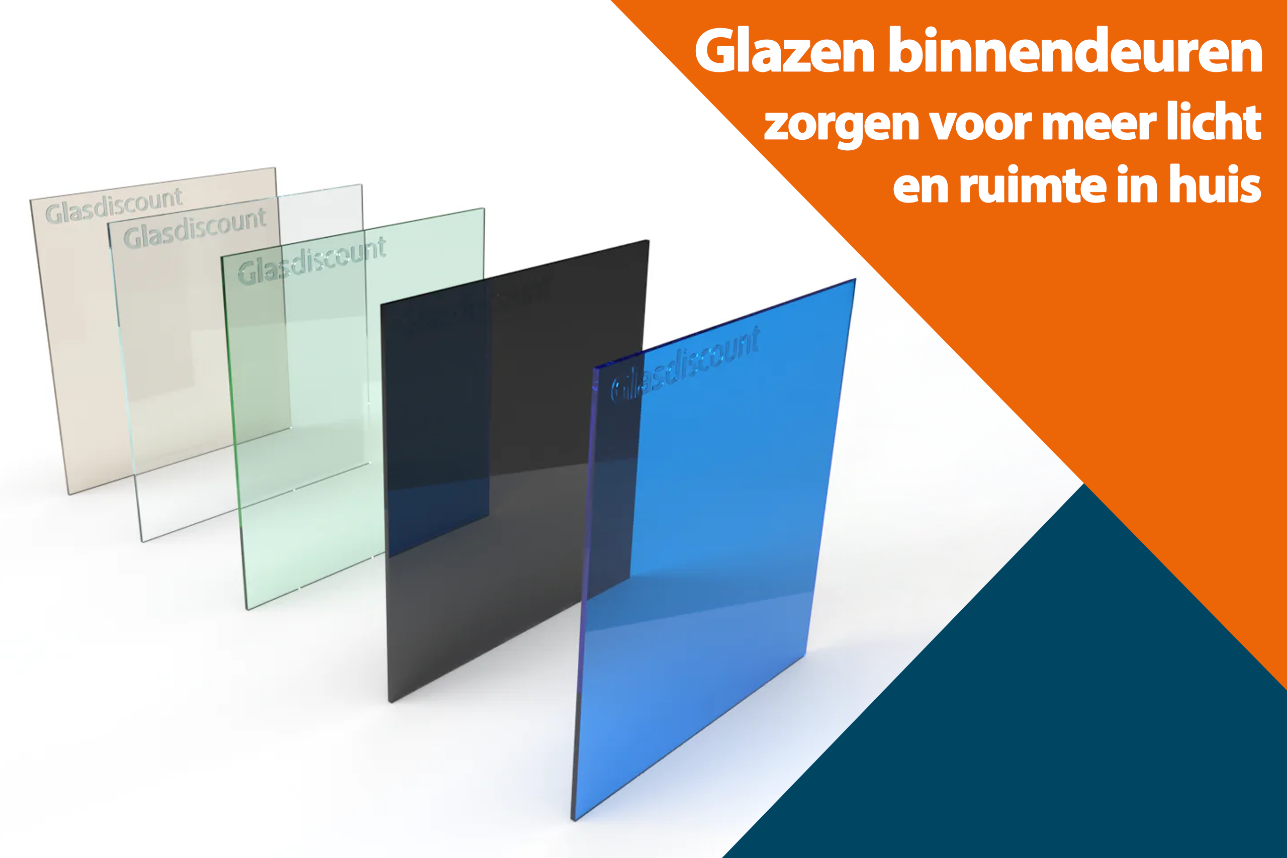 Gekleurd glas in huis: van grijs rookglas tot brons tint