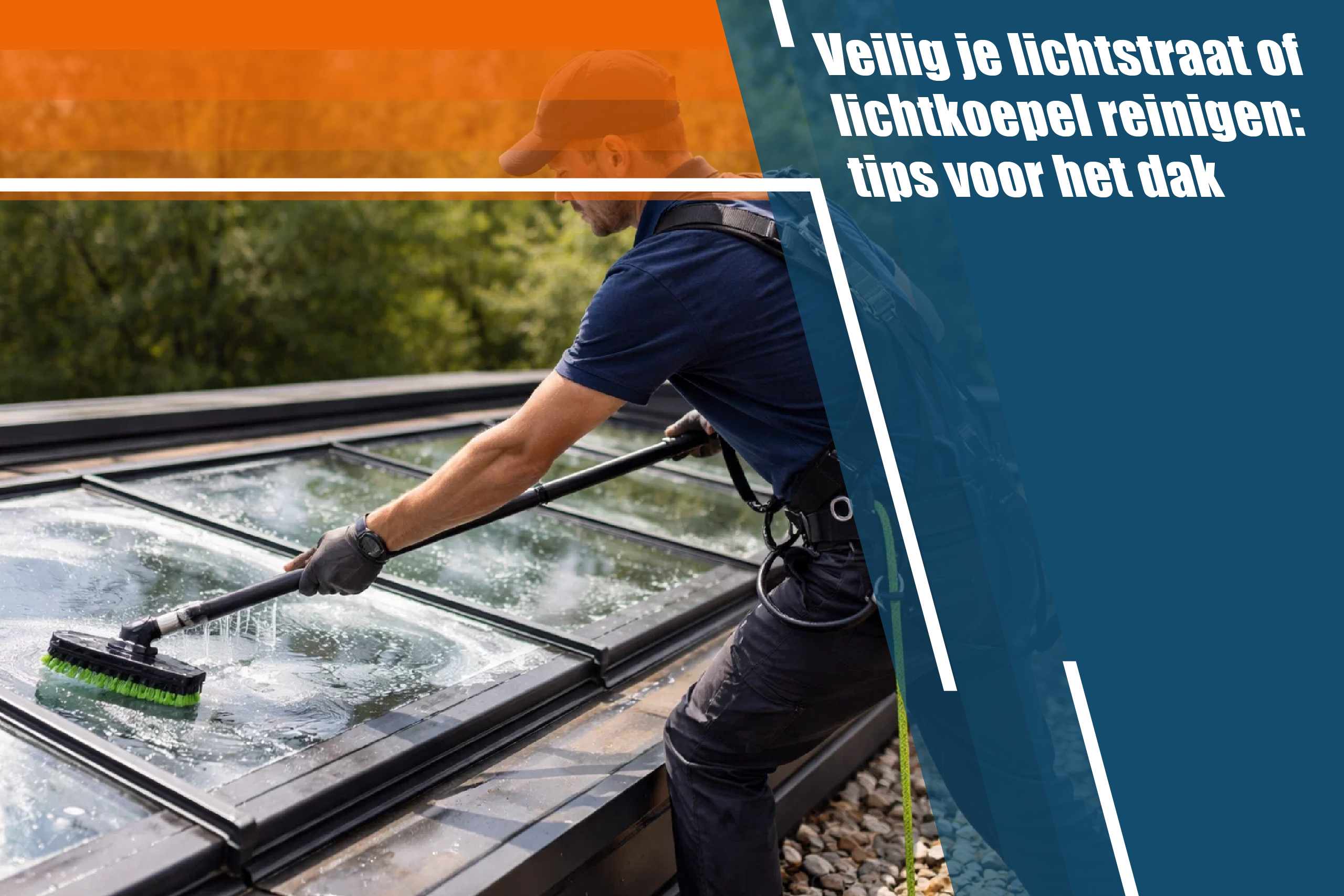 Veilig je lichtstraat of lichtkoepel reinigen: tips voor het dak