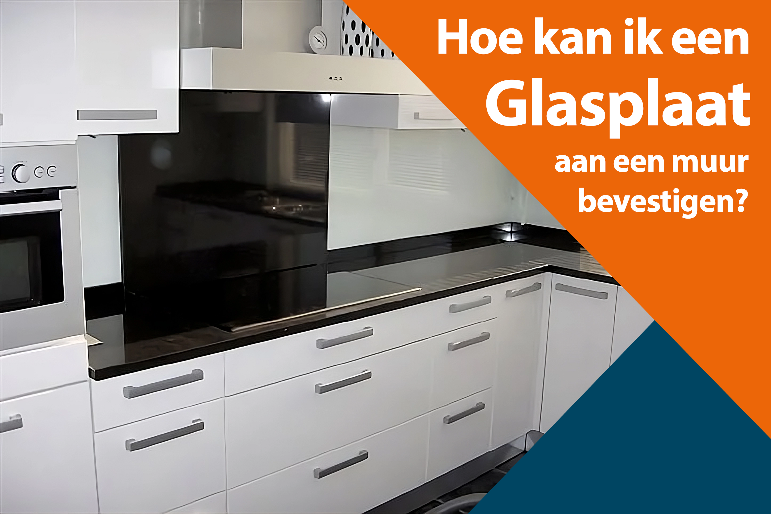 Hoe kan ik een glasplaat aan een muur bevestigen?