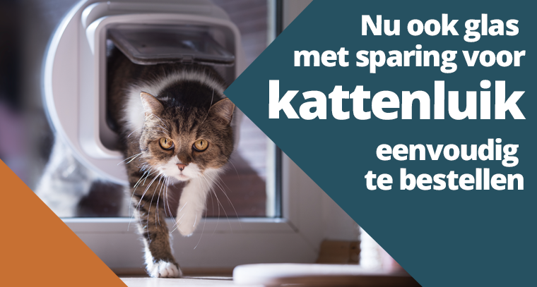 Sparing voor kattenluik