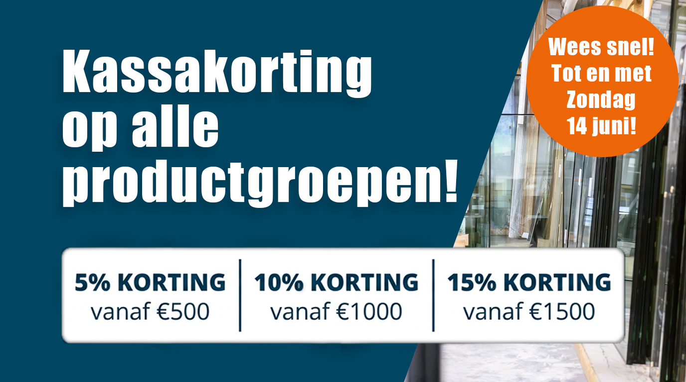 Staffelkorting op het hele assortiment