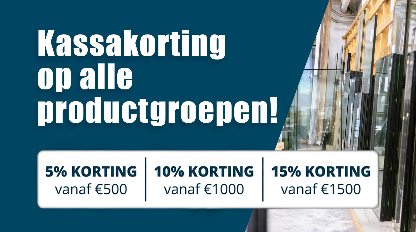 Staffelkorting op het hele assortiment