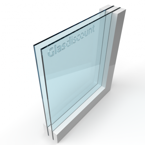Dubbel glas standaard aluminium spouw