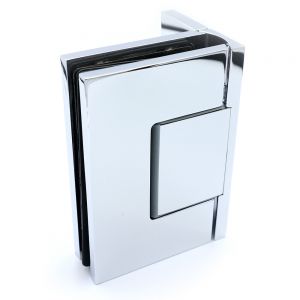 Porto Premium glas/wand 90° eenzijdige wandmontage - Glans Chroom
