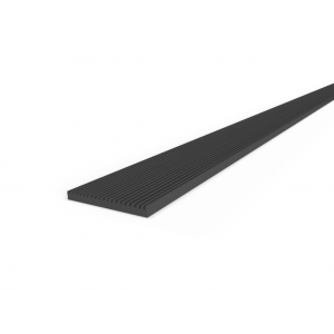 Oplegrubber zwart EPDM - 58 mm breed voor serre dak