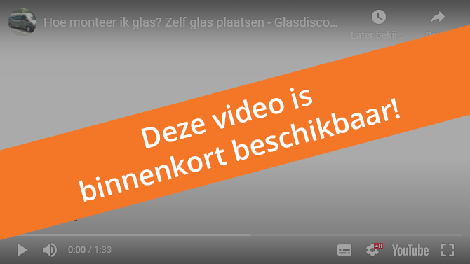 Glasdiscount raam monteren video